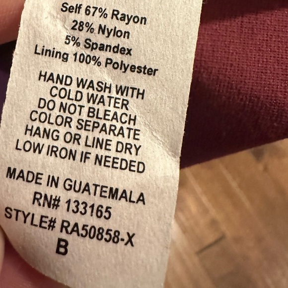 Altar’d State A Beautiful Soul Mauve Scalloped Neck Dress Size 2X - Picture 5 of 7